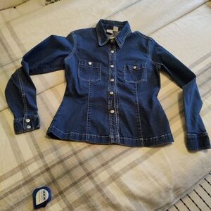 Armani Exchange Women's denim shirt/ lightweight jacket.